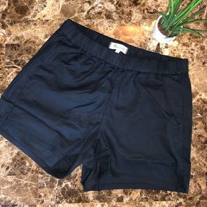 Madewell Almost Black Pull-On Shorts Small